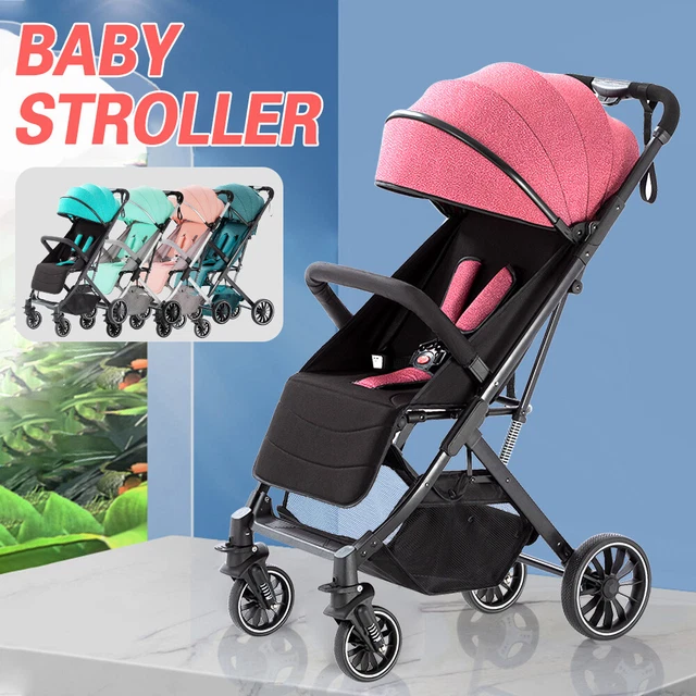 Lightweight Compact Baby Stroller Pram Easy Fold Travel Carry on Plane