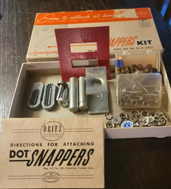 Dritz 1948 DOT Snappers Regular Size #650 In Original Box