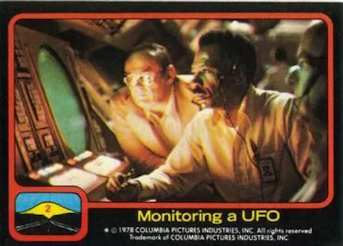 Close Encounters Of The Third Kind Trading Card  # 2 1978 Topps Usa Spielberg