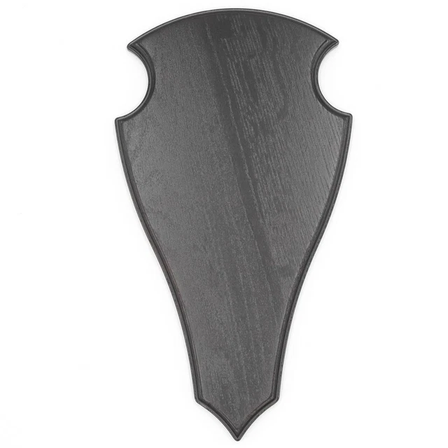 Ciervo Escudo de Trofeo Deseada En Roble Oscuro Altura 38CM Hirschschild Rojo