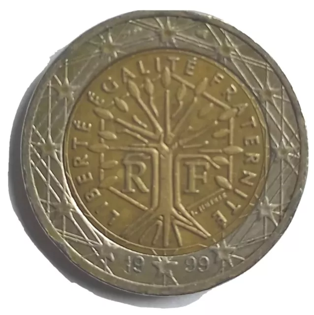 Pièce 2 Euros  République Française année 1999