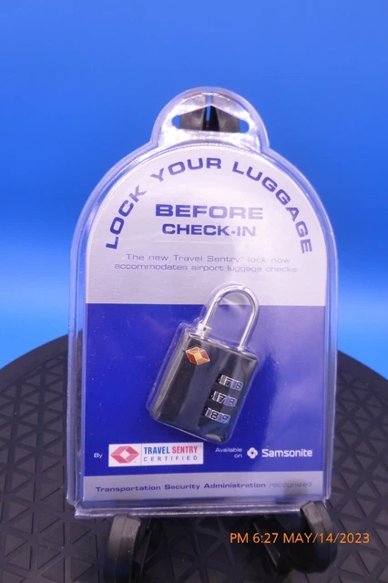Samsonite Travel Sentry 3-Dial TSA Combination Lock Travel Luggage Lock