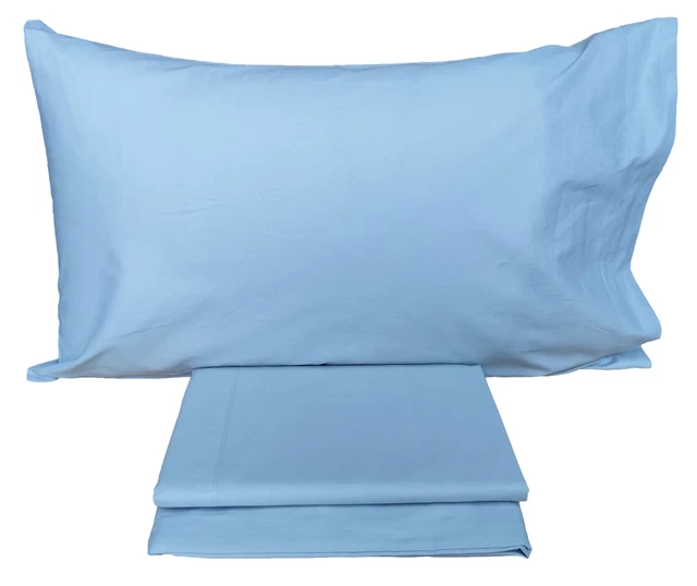Completo lenzuola letto singolo cotone 100% set 1 piazza posto tinta unita perla