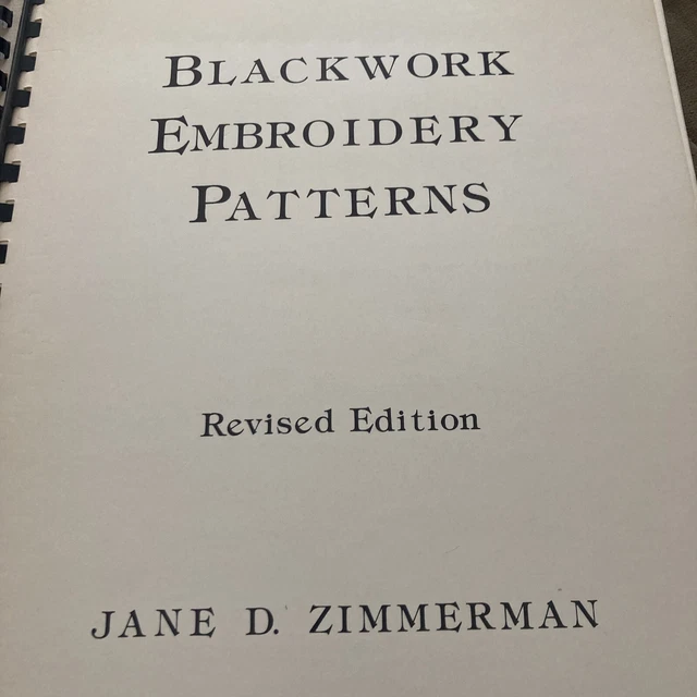1985 PATRONES DE BORDADO BLACKWORK revisados Jane D. Zimmerman