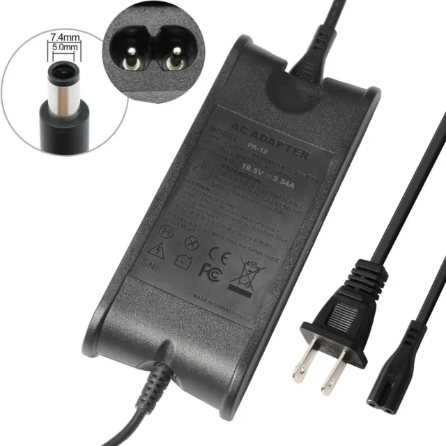 For Dell Inspiron 65W Charger Power Adapter Cord for Inspiron 11 13 14 15 17