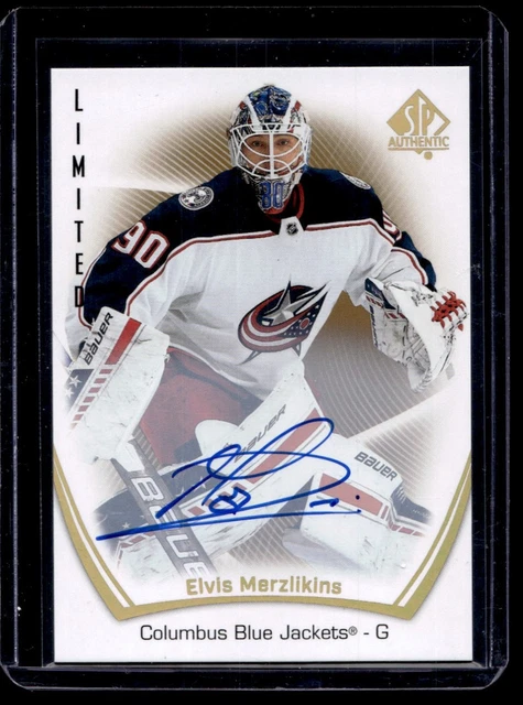 2022-23 SP AUTHENTIC Elvis Merzlikins #60 Columbus Blue