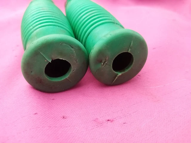 ROD EMBOUT POIGNEES GUIDON VELO VERTE Ø 22 mm VINTAGE GREEN GRIP BICYCLE PEUGEOT 6
