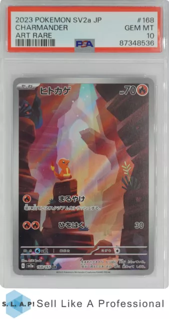 2023 JAPANESE POKEMON SV2a-POKEMON 151 168 CHARMANDER ART RARE PSA 10