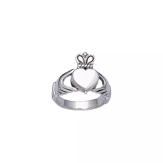 Irish Claddagh Celtic .925 Sterling Silver Poison Ring Peter Stone Fine Jewelry