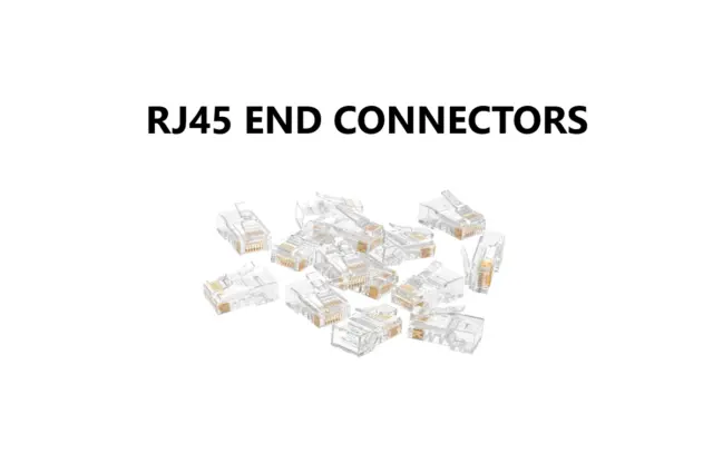 Rj45 Cat 5E End Connectors Crimp End Plug Cat5E Network Cable Ends