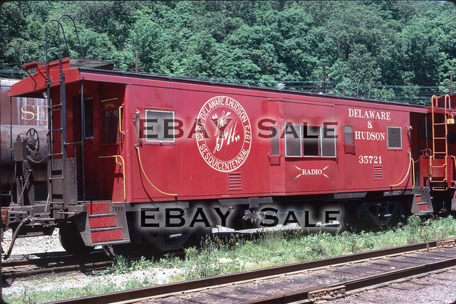 Delaware & Hudson D&H special paint 150th anniversary caboose 1973 - Orig. slide