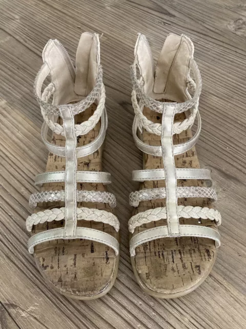 Gold sandals sales size 1