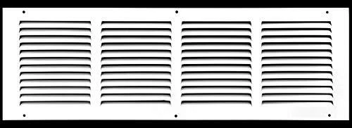 22" x 4" Return Air Grille - Sidewall and Ceiling - HVAC Vent Duct 22x4 White