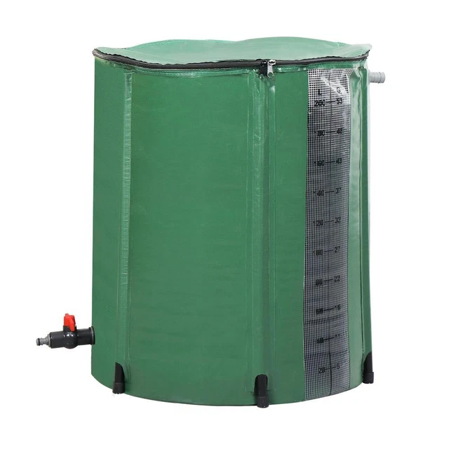 50/100 Gallon Rain Barrel Rainwater Collection Water Catcher Water Storage Tank