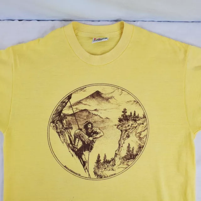 VTG COMING ATTRACTIONS NICHOLSON VAGABOND T-SHIRT 1979 RARE Mountain Climber