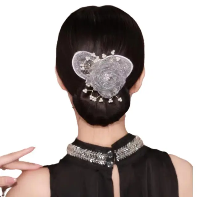 Cloth Flower Hair Clip Exquisite Flexible Hair Styling Tool Twist Hairstyle Gt X