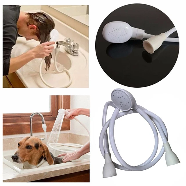 Cabezal de pulverización de baño doble mascota conexión rápida set lavabo