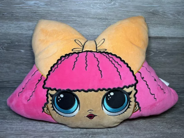 Lol sorpresa cuscino cuscino peluche cuscino rosa cuscino bambola camera da letto bambini cuscino 15" in perfette condizioni