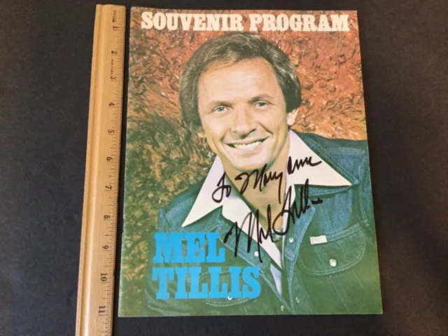 MEL TILLIS Hand Signed Souvenir Program, 34 pages plus cover