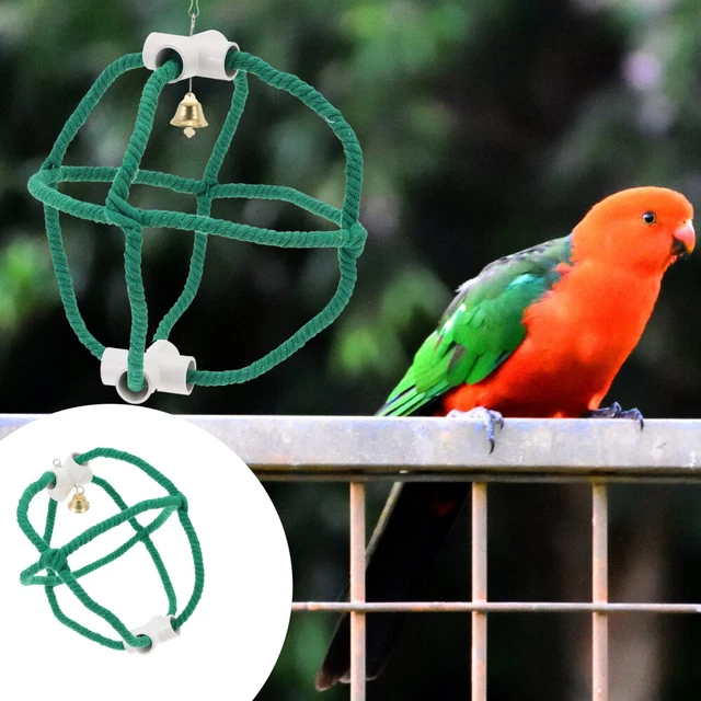 Haustier-Vogel-Spielzeug-Papageikäfig hängen Kauschwinge Baumwollseil Swing mit