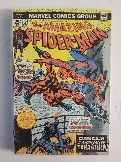 Amazing Spiderman 134 1st Appearance of Tarantula 2nd Appearance of Punisher Key