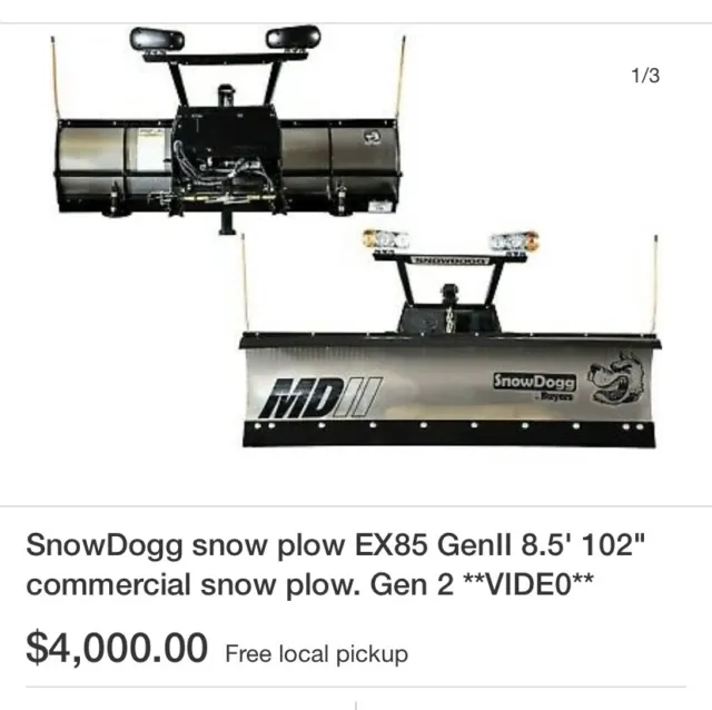 EX85 Snowdogg Snowplow