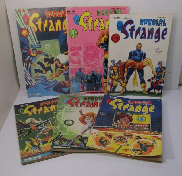 lot bd comics  " spécial STRANGE " x6 n°25 à 35 / 1981-84 Marvel