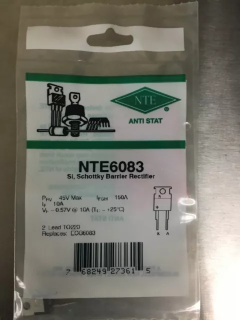 NTE6083 - Schottky Barrier Rectifier 45V 10A