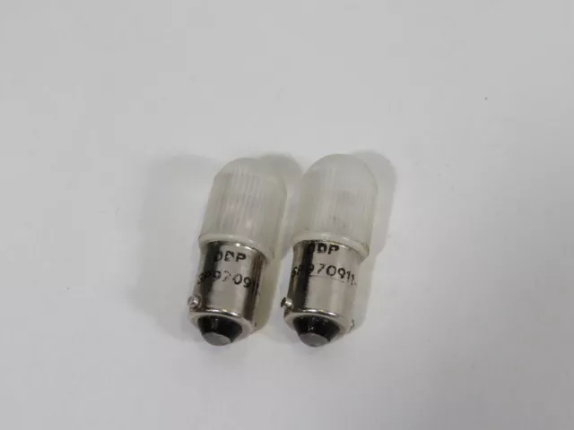 DDP SP970911-W Miniature LED Lamp Bayonet Base White Lot of 2 USED
