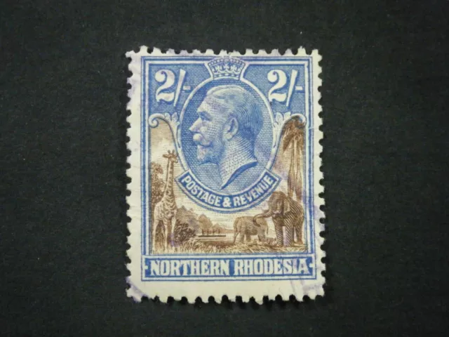 Northern Rhodesia KGV 1925 2/- brown & ultramarine SG11 GU