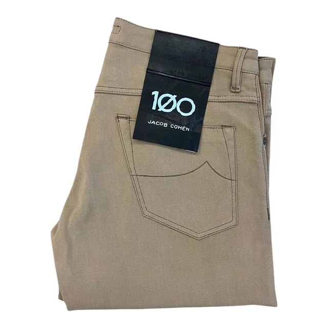 Jeans Jacob Cohen J610 Homme - Blanc Crème 5 Poches - Taille 34 - Neuf étiqueté Italie