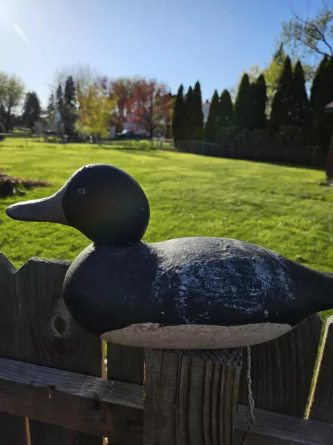 Vintage Hand Carved Wooden Duck Decoy