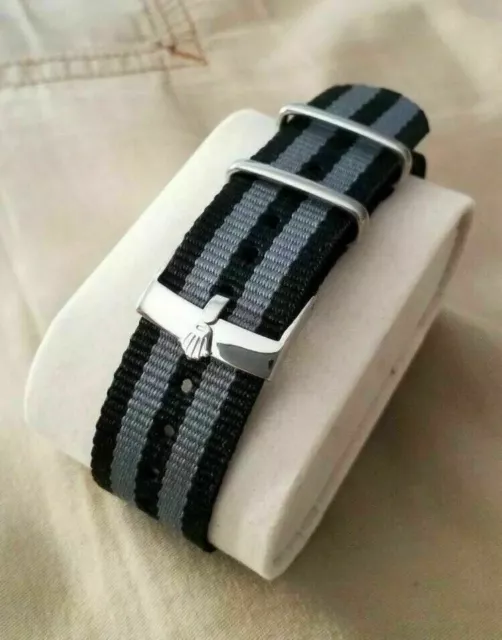 Cinturino nato 18 mm James Bond watch nylon strap correa bracelet  armband Rolex