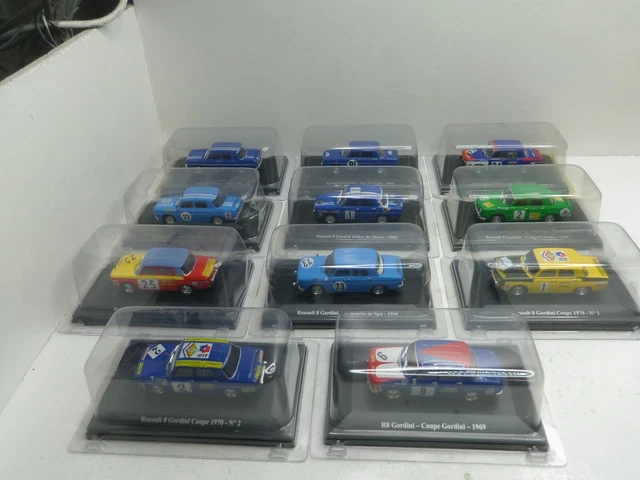 1/43 Renault Lot Eligor 8 Gordini Rallye