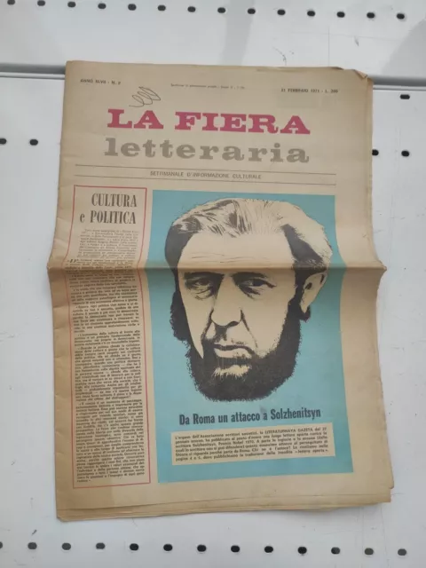 La Fiera Letteraria 1971 Anno 47 numero 2