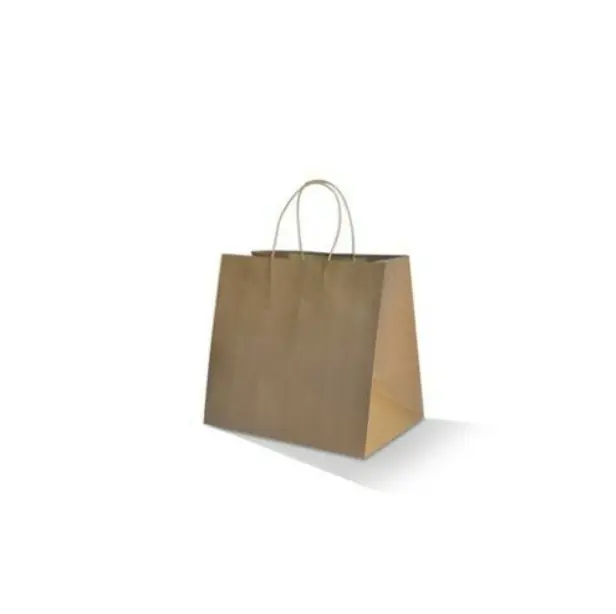 200pcs Bulk Uber Bag 28x28x15cm Brown Paper Bag Craft Take Away Bag AU STOCK S
