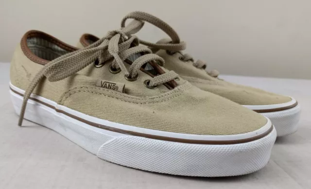 Chaussures de skate classiques Vans homme 4 femmes 5,5 bronzage/marron/blanc Californie