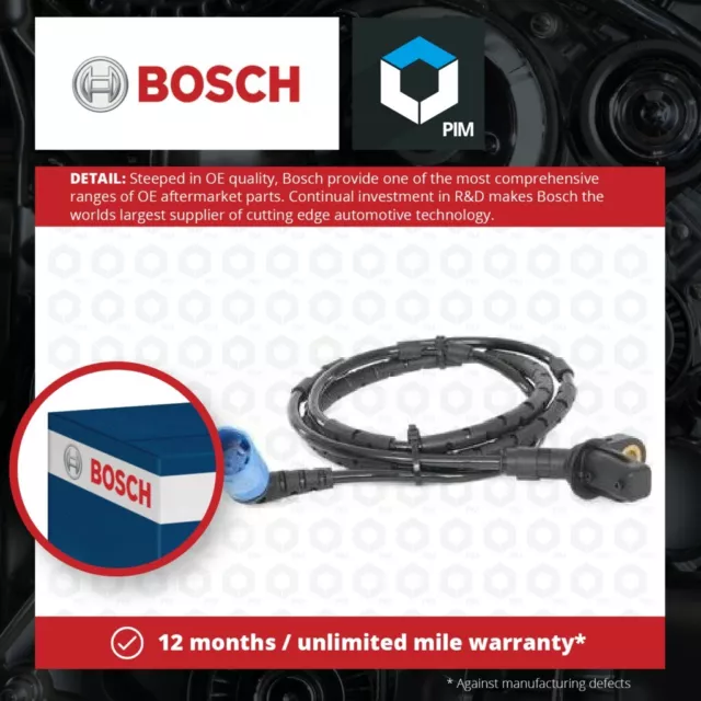 ABS Sensor fits BMW M3 E46 3.2 Rear 02 to 06 Wheel Speed Bosch 34526752683 New