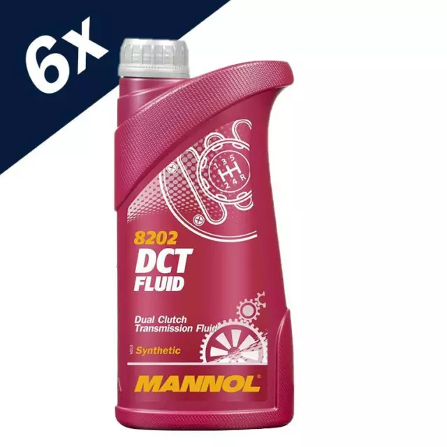 6x1L MANNOL 8202 DCT DSG Dual Clutch Transmission Fluid G 052 182/G 052 529