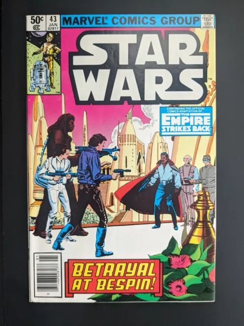 Star Wars #43 1st Print 1977 1981 Marvel Comics Empire Strikes Back Han Solo