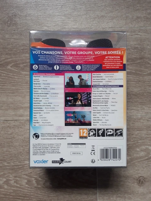 Let's Sing 2020 PS4 + 2 micros NEUFS 2