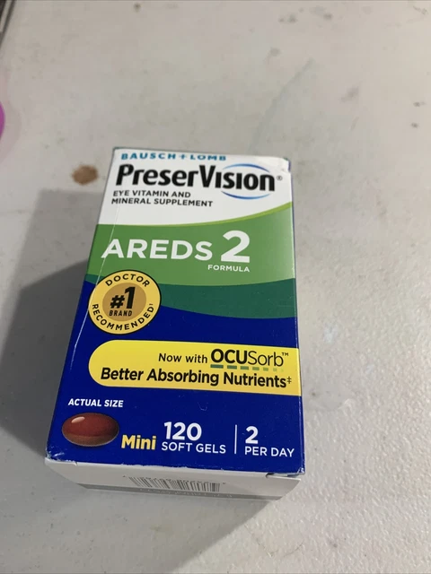PRESERVISION AREDS 2 Eye Vitamin and Mineral - 120 Softgels Exp 5/24 ...