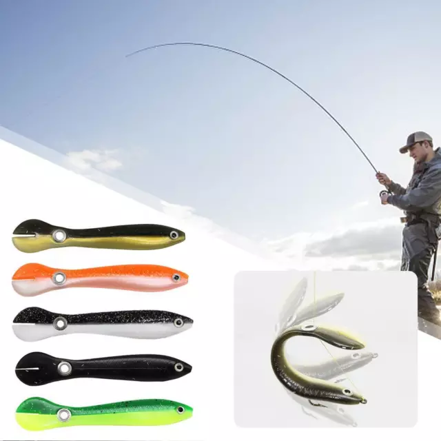 5Pcs Fishing Lures Fake Bait,Soft Bionic Fishing Lure Freshwater