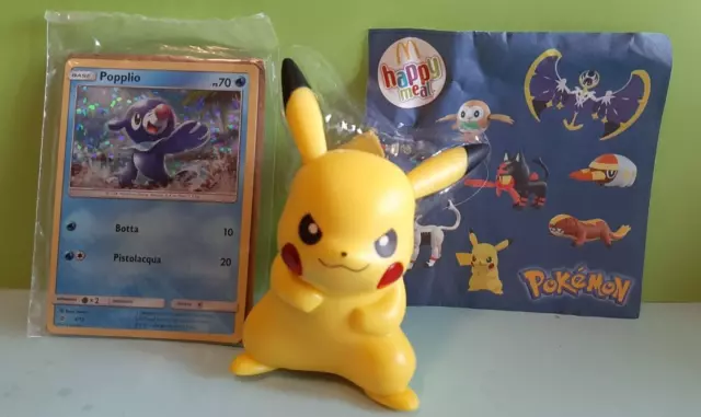 MC DONALD'S HAPPY MEAL 2017 - Pikachu con carta Popplio Foil (4/12)- HM09