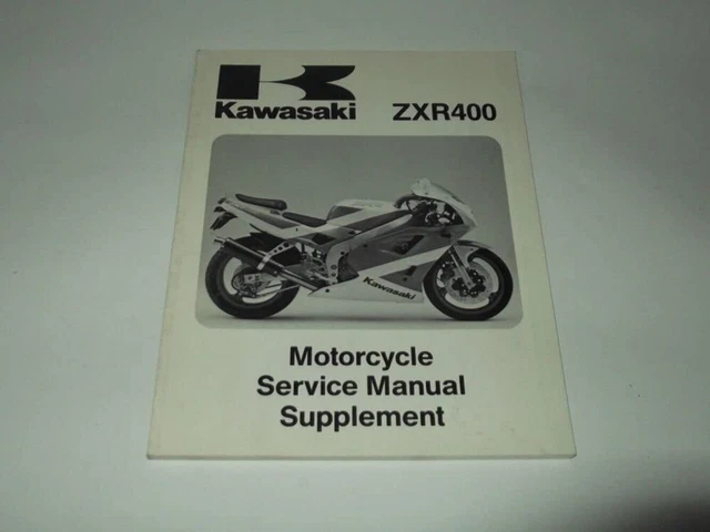 Service Manual Supplement Kawasaki Zxr 400 1991