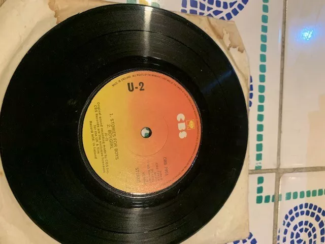 U2 U-2 Out Of Control 7" Single Only Released in Ireland Early Release (Fair)