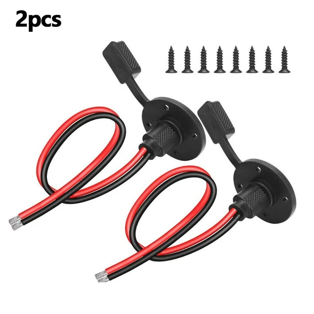 SAE POWER SOCKET Sidewall Port Quick Connect Plastic Solar Panel Mount