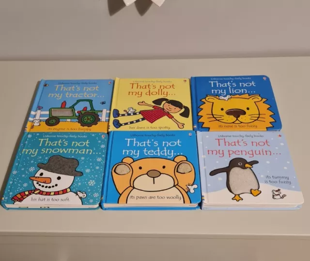 Thats Not My Books Usbourne Sensory bundle X 6 Baby,Toddler Book Set