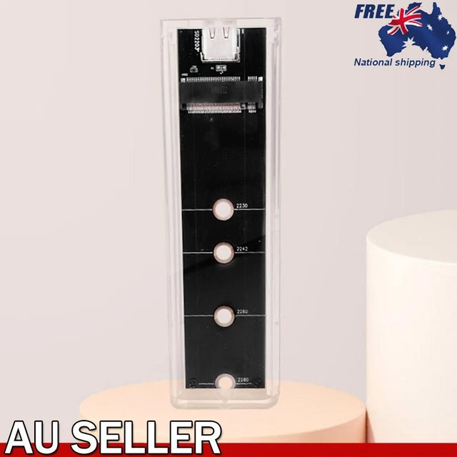 M.2 NVMe/NGFF SSD Enclosure Dual Protocol Hard Disk Box USB 3.1 Type C RGB Light