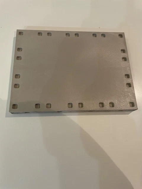 Plaque Playmobil Gris Clair 18x9 Cm - Pièce De Rechange Pour écurie - Réf. Multiples
